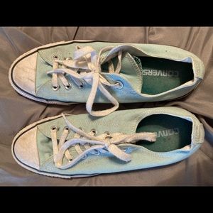 Aqua converse tennis shoes